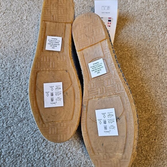 JOULES Rainbow Embroidered Slip On Blue Espadrille (NWT) - Picture 5 of 7